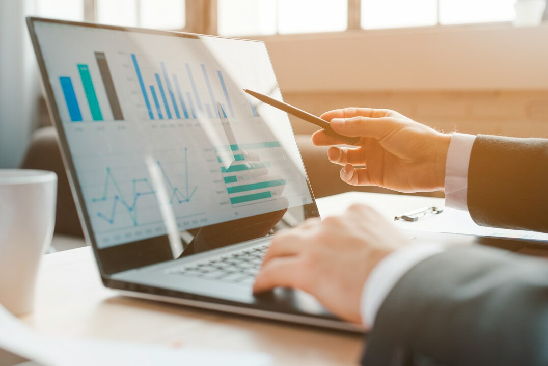 investor analyzing documents